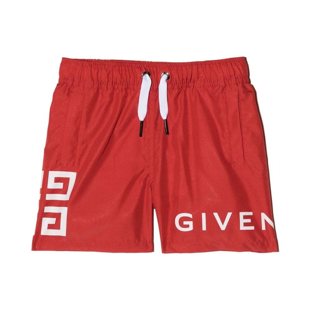Givenchy Kids Logo Print Swim Shorts